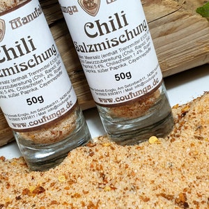 Chili Salz, Salz Mischung, Würz Salz, Gewürz, Meersalz, 1 Glas Bild 3