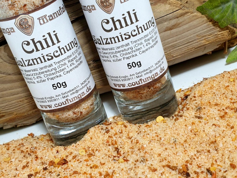 Chili Salz, Salz Mischung, Würz Salz, Gewürz, Meersalz, 1 Glas Bild 3