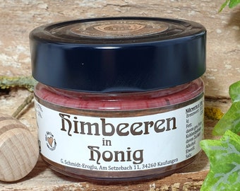 Himbeeren in Honig, Rapshonig