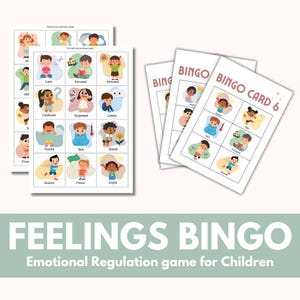Feelings Bingo - Emotional Regulation Game for Children