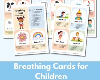 Breathing Cards for Kids – 26 Calming Techniques (Digital Download)
