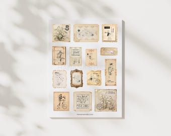 Printable Vintage Ephemera: Attic Treasure Collection (Digital Download)
