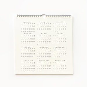 2025/2026 Full Calendar, Desk Calendar, A5 Planner Inserts Calendar, 2025 Mini Calendar, Journal Calendar, Planner Calendar, Wall Calendar