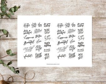 Self-Love Quotes Printable: Journal & Planner Words (PDF)