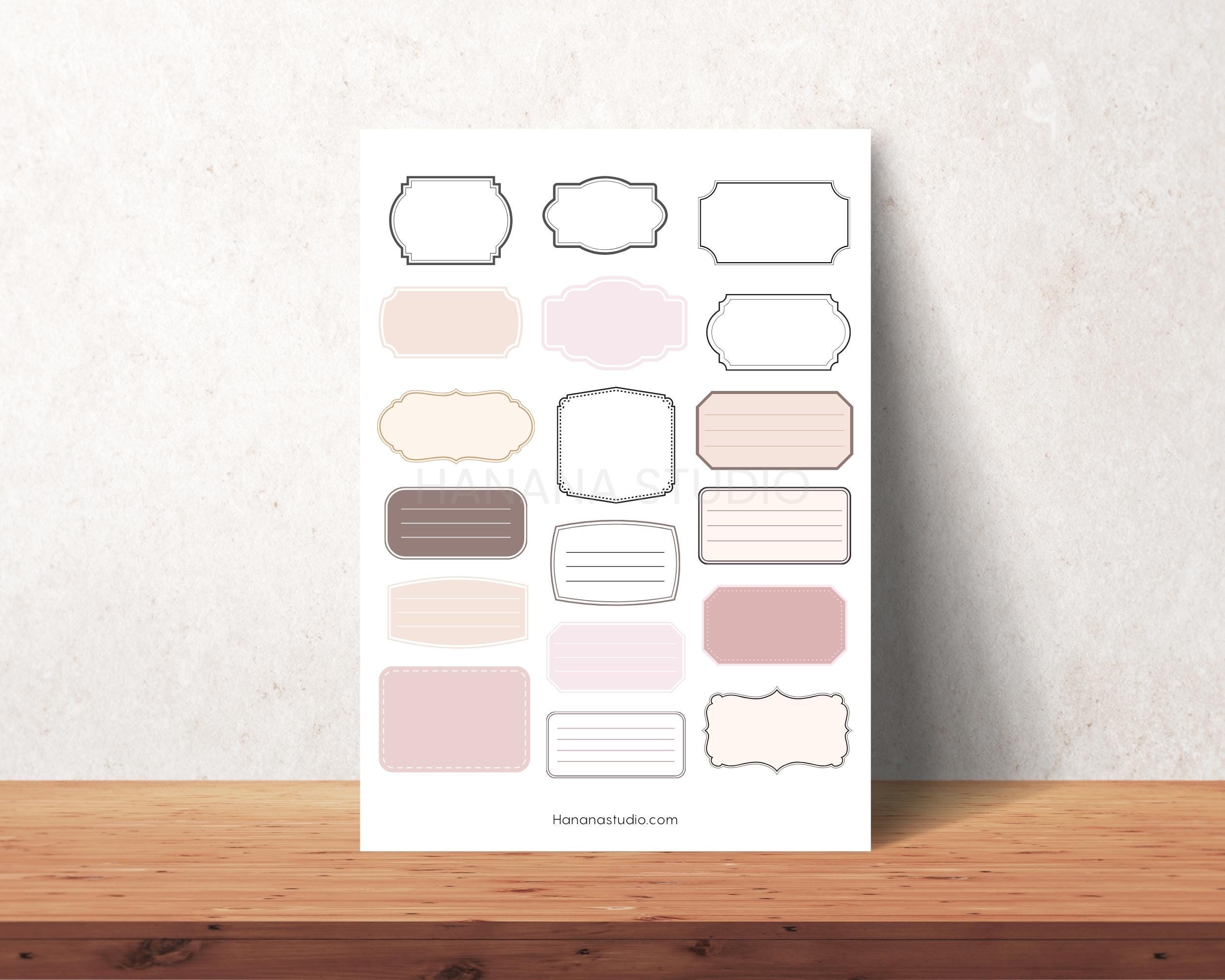 Neutral Beige Blush Pink Blank Labels: Printable Minimalist PDF - Etsy
