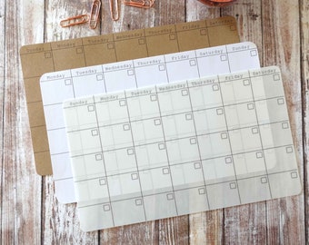 2025 Monthly Calendar Printable, A5 Planner Inserts (Digital Download)