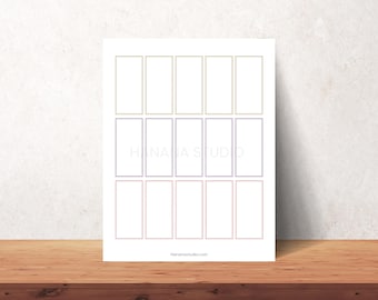 Printable Blank Frame Labels: Journal Ephemera (PDF)