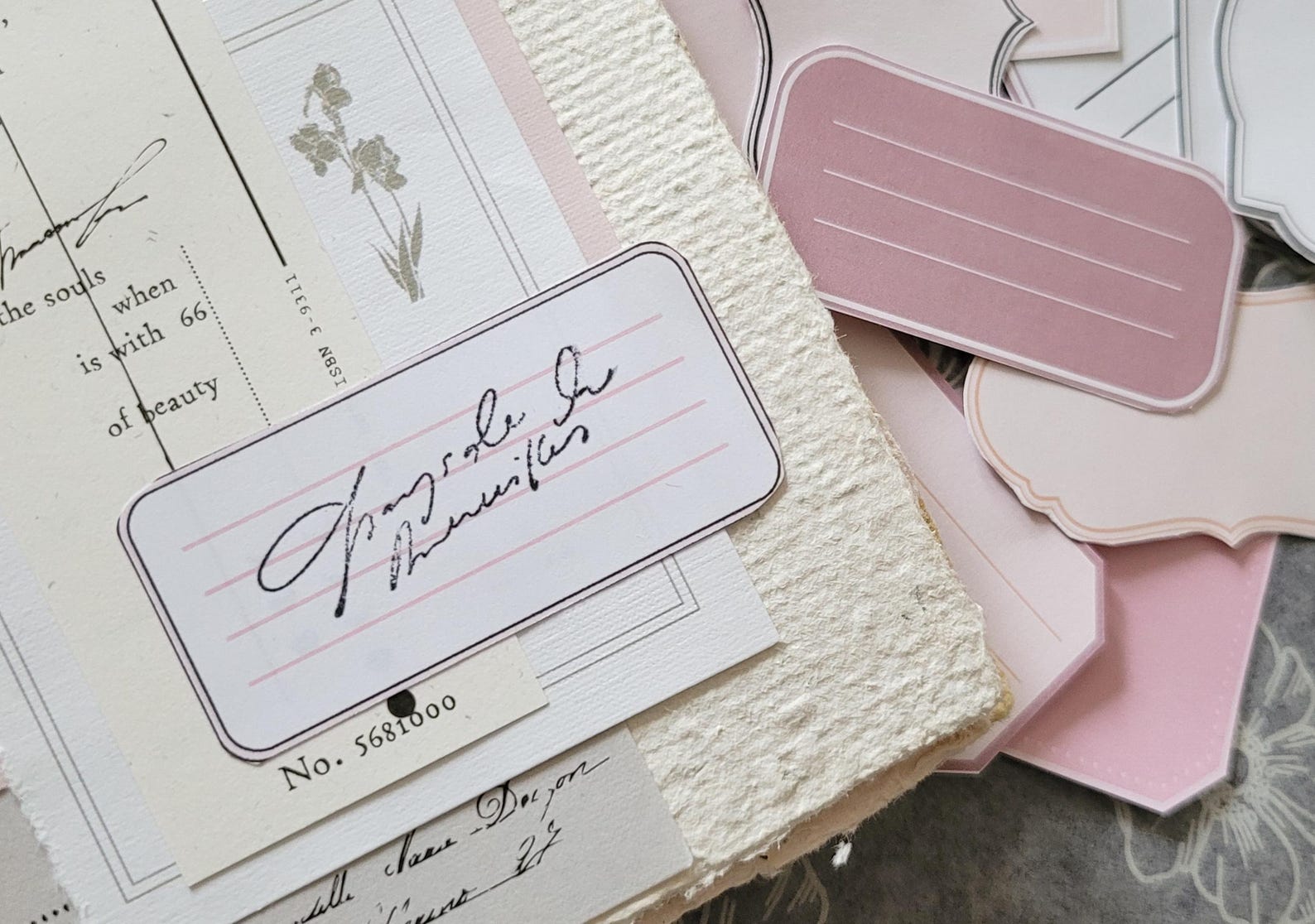 Neutral Beige Blush Pink Blank Labels: Printable Minimalist PDF - Etsy