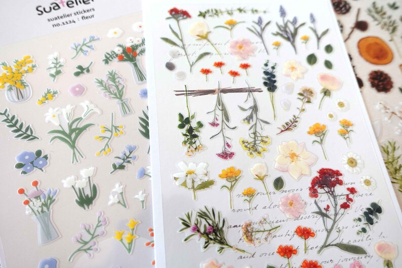 Stickers L Made in Korea Suatelier Sticker Sheet L Journal | Etsy