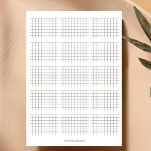 Digital Printable Undated Mini Grid / Undated Mini Calendar / Habit Tracker / Blank Calendar Grid / Blank Calendar / Planner Calendar / PDF