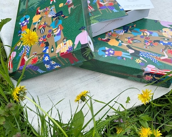 1000-piece puzzle "Garden Party" The Puzzle Collective Sustainable Puzzles Made in Germany Art Wall Decor Gift