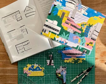 500-piece puzzle "Architectural Masterpieces in Pieces" // The Puzzle Collective // Architectural Masterpieces of the 20th Century