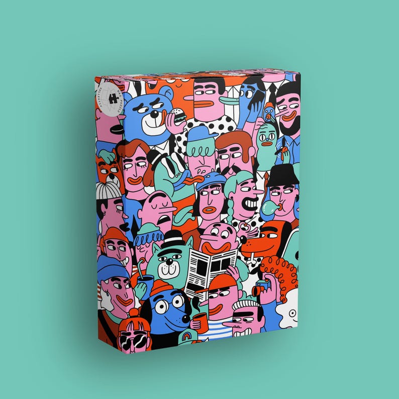 Puzzel van 500 stukjes "NINE AM" van The Puzzle Collective. Zoekplaatje. afbeelding 4