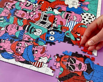 500-piece puzzle "NINE AM" The Puzzle Collective Hidden Picture