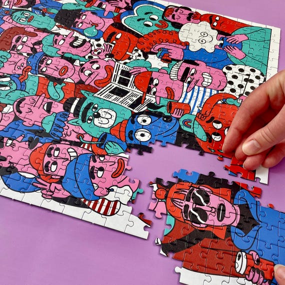 Puzzle 500 Teile "NINE AM" Das Puzzle Kollektiv Wimmelbild
