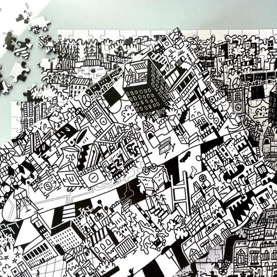 Puzzle 500 Teile "0711"  Das Puzzle Kollektiv Stuttgart
