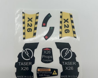 Sticker for Taser X26 replica / props