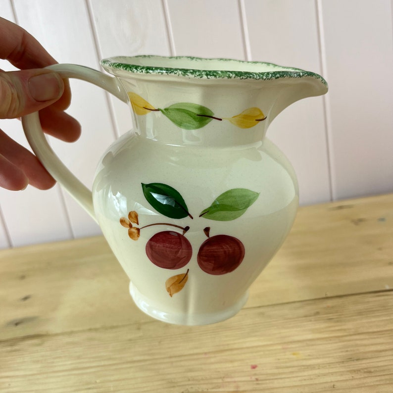 Vintage Pretty St.micheals Cream Milk Jug With Purple and Etsy