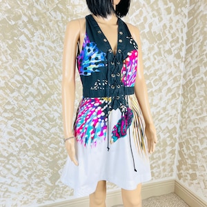 roberto cavalli leather bustier dress Leather And Lace Maxi Dress in Black for Women