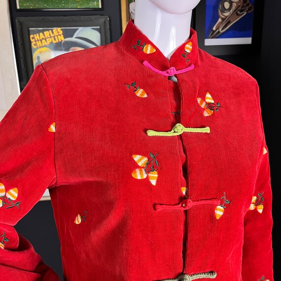 Dark Red Corduroy Jacket Inspired by the Classic Denim Jacket main image 0