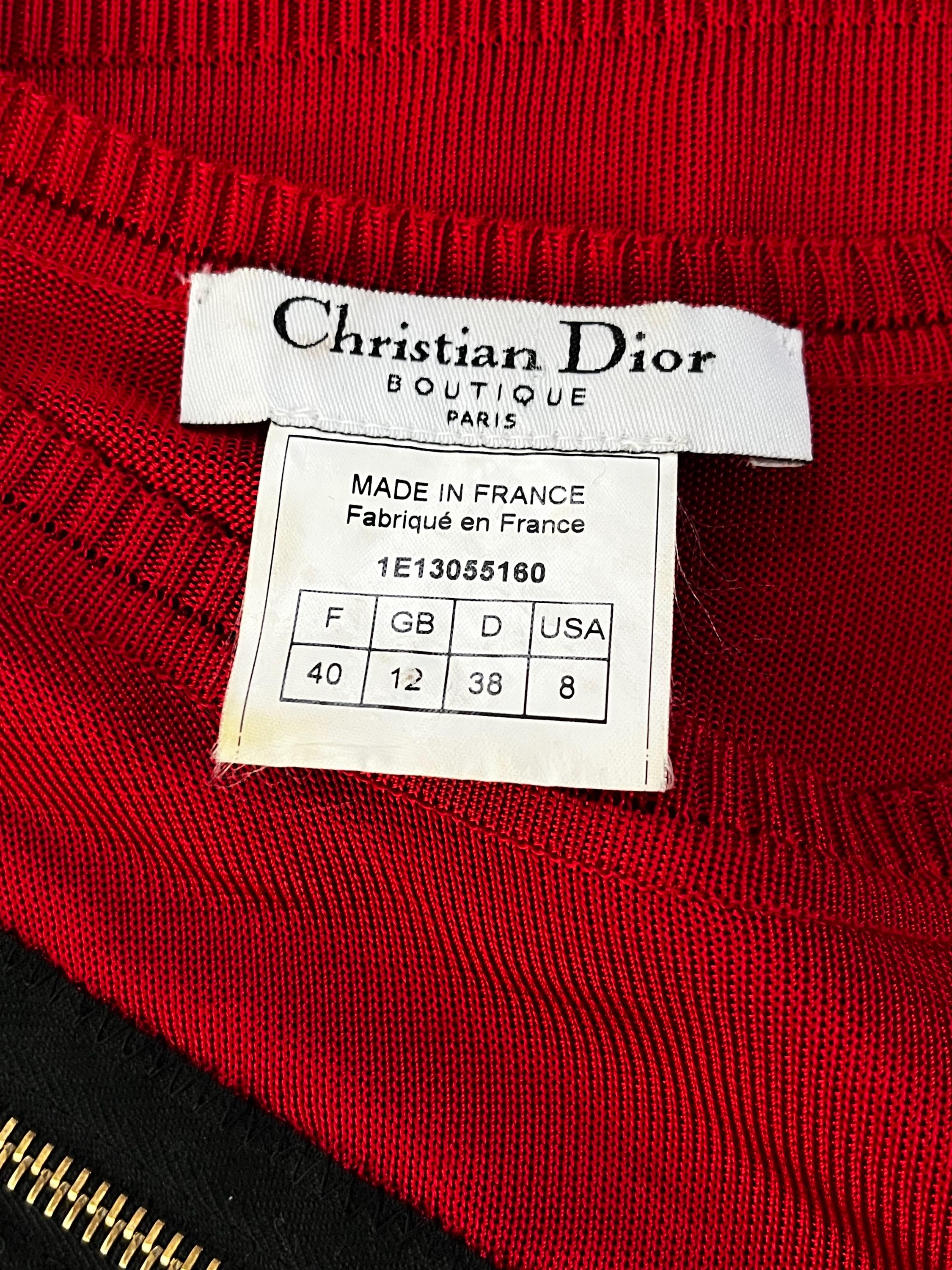 John Galliano for Dior Tank Top Runway Collection Vintage Y2K Top