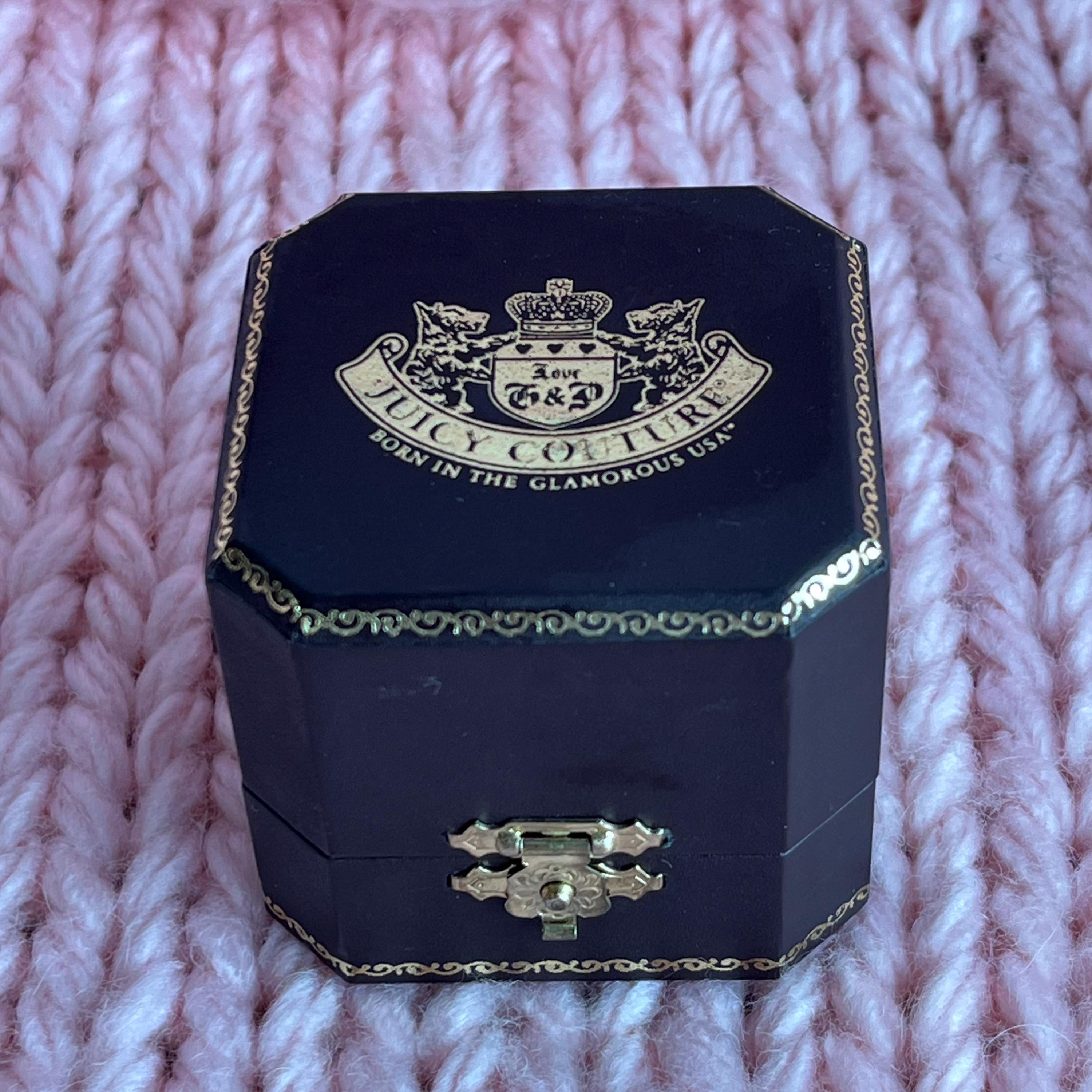 Juicy Couture Charm: Pink Scottie Dog Carrier, Gold Accents (in