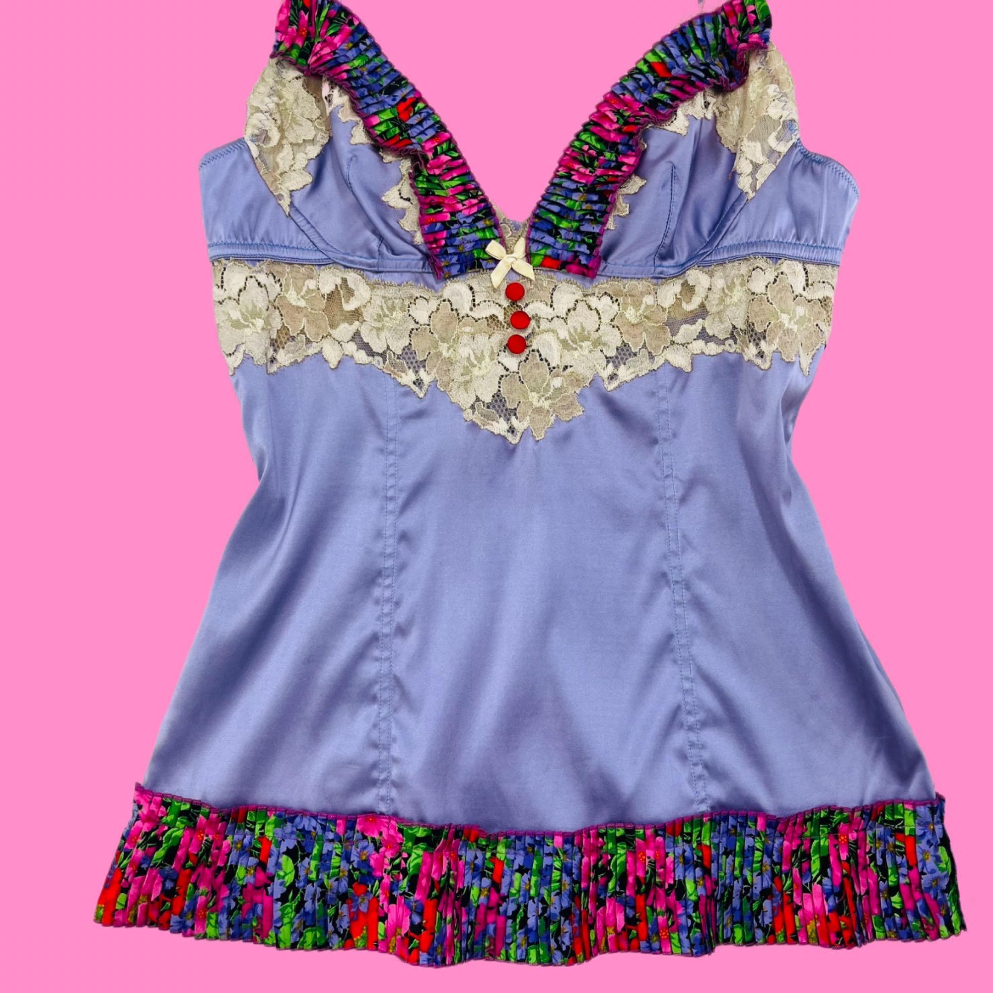 トップス D&G DOLCE&GABBANA 2000s Lace Camisole Vintage Dolce & Gabbana Lace Cami Top, Y2k Tank Top - Etsy UK