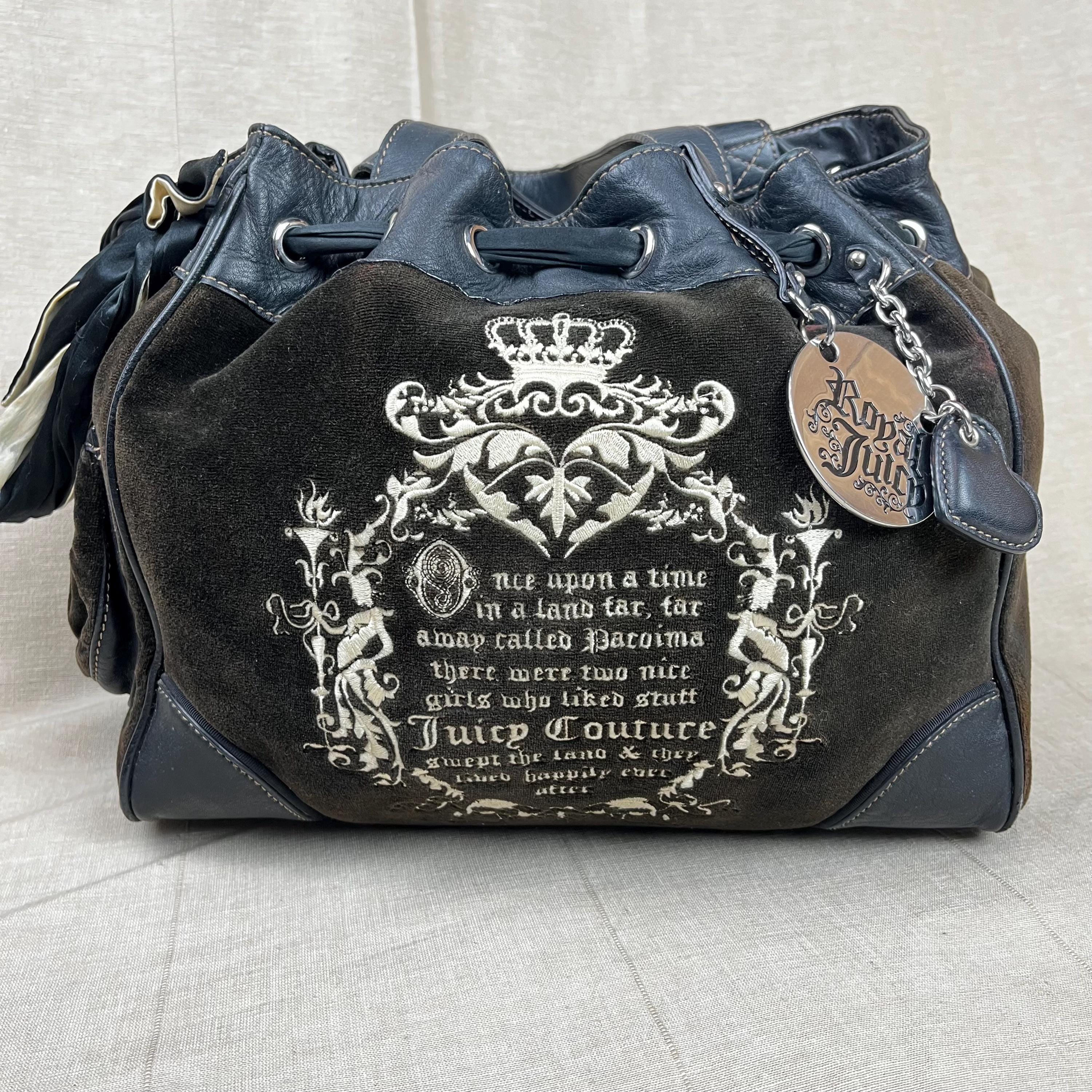 バッグ 00sY2K JuicyCouture embroidered tote bag 00sY2K JuicyCouture embroidered tote bag - メルカリ