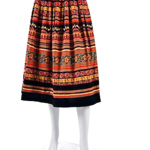 A line vintage 1950s skirt handmade in Paris France