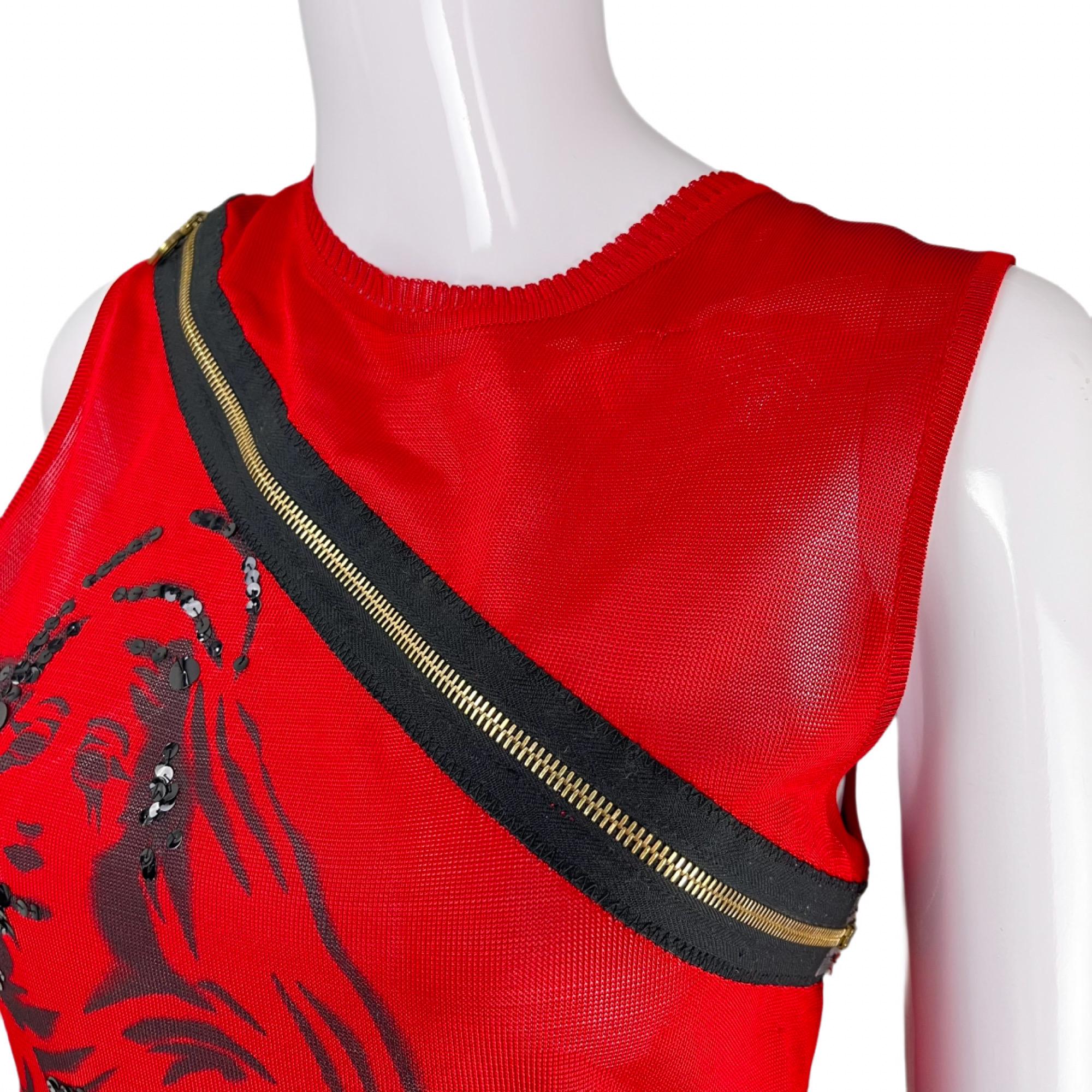 John Galliano for Dior Tank Top Runway Collection Vintage Y2K Top