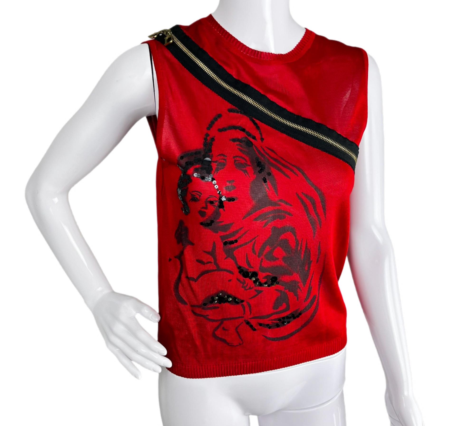 John Galliano for Dior Tank Top Runway Collection Vintage Y2K Top