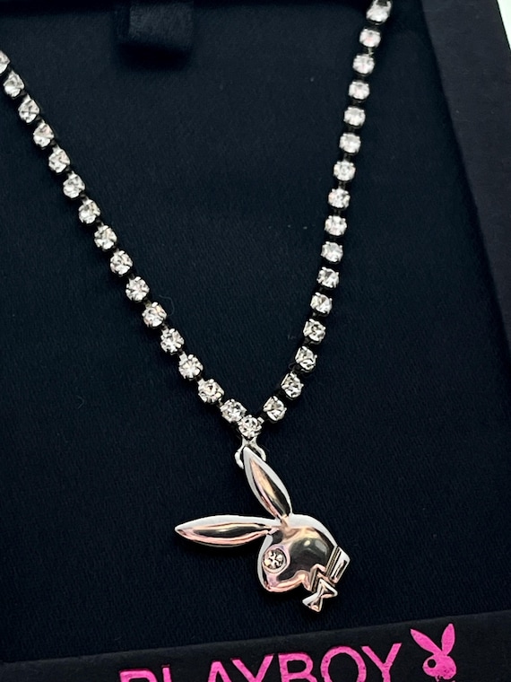 Diamond Playboy Bunny Necklace,playmate of the Year Jewelry