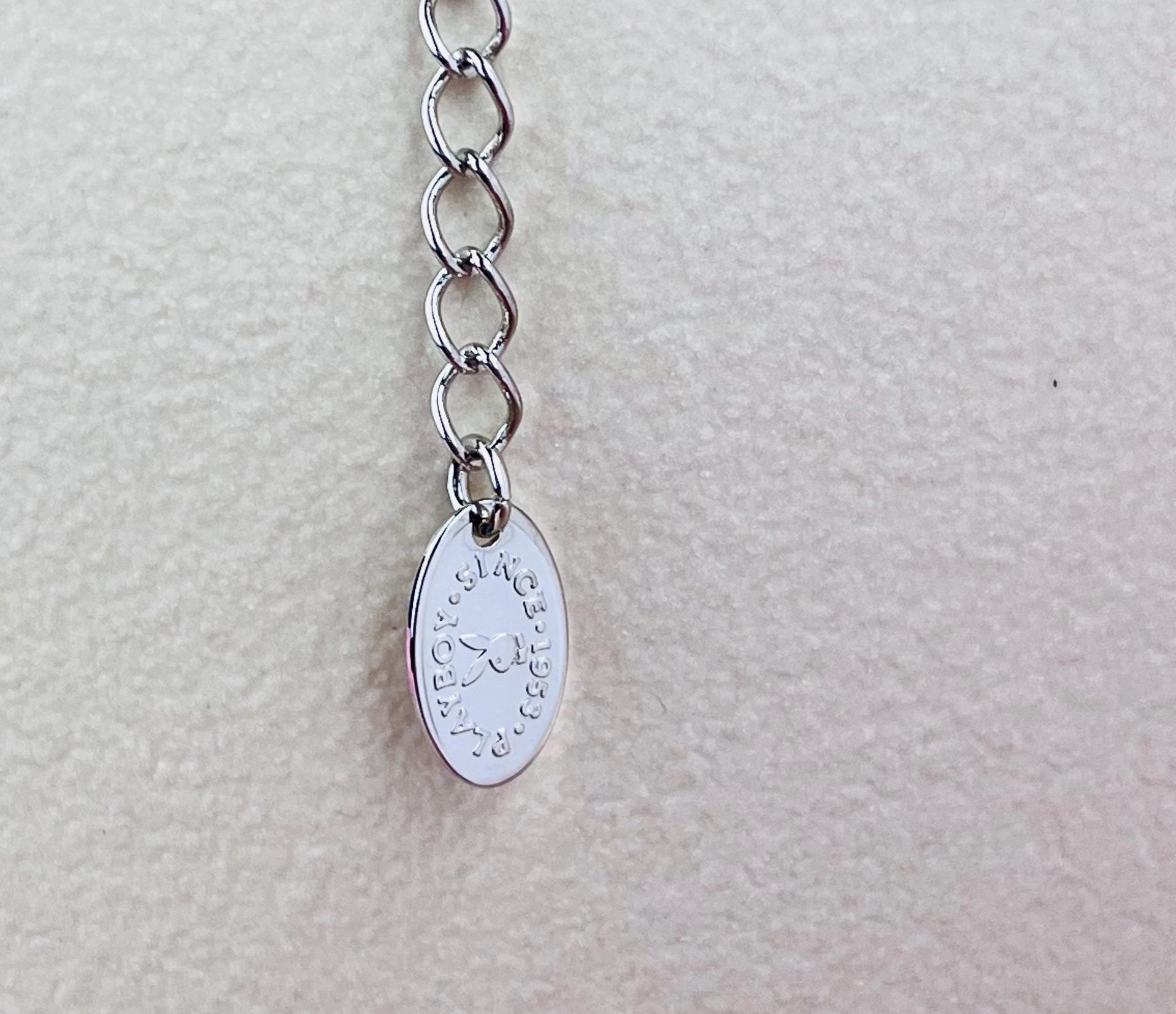 プレイボーイ バニーY字ネックレス（CZハートチャーム付き） - Etsy 日本