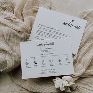 Wedding Itinerary Template Minimalist Wedding Timeline Template Wedding Timeline Printable Event Timeline Weekend Schedule | Ellie