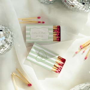 Squiggle Matchbox Label The Perfect Match Hand drawn Wedding Favor Matches Sticker Editable Template Wavy Edge  | TA2