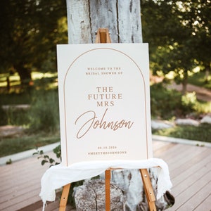 The Future Mrs Bridal Party Welcome Sign Arch Hens Party Sign Bachelorette Welcome Sign Editable Template