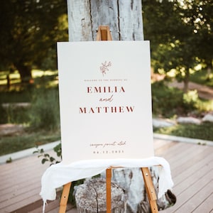 Terracotta Wedding Welcome Sign Template Burnt Orange Wedding Welcome Sign Printable Welcome Sign | Desierto // 2 styles!