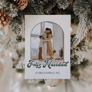 Feliz Navidad Card Template Spanish Christmas Card Template Download Christmas Card Photo Template Retro Christmas Card