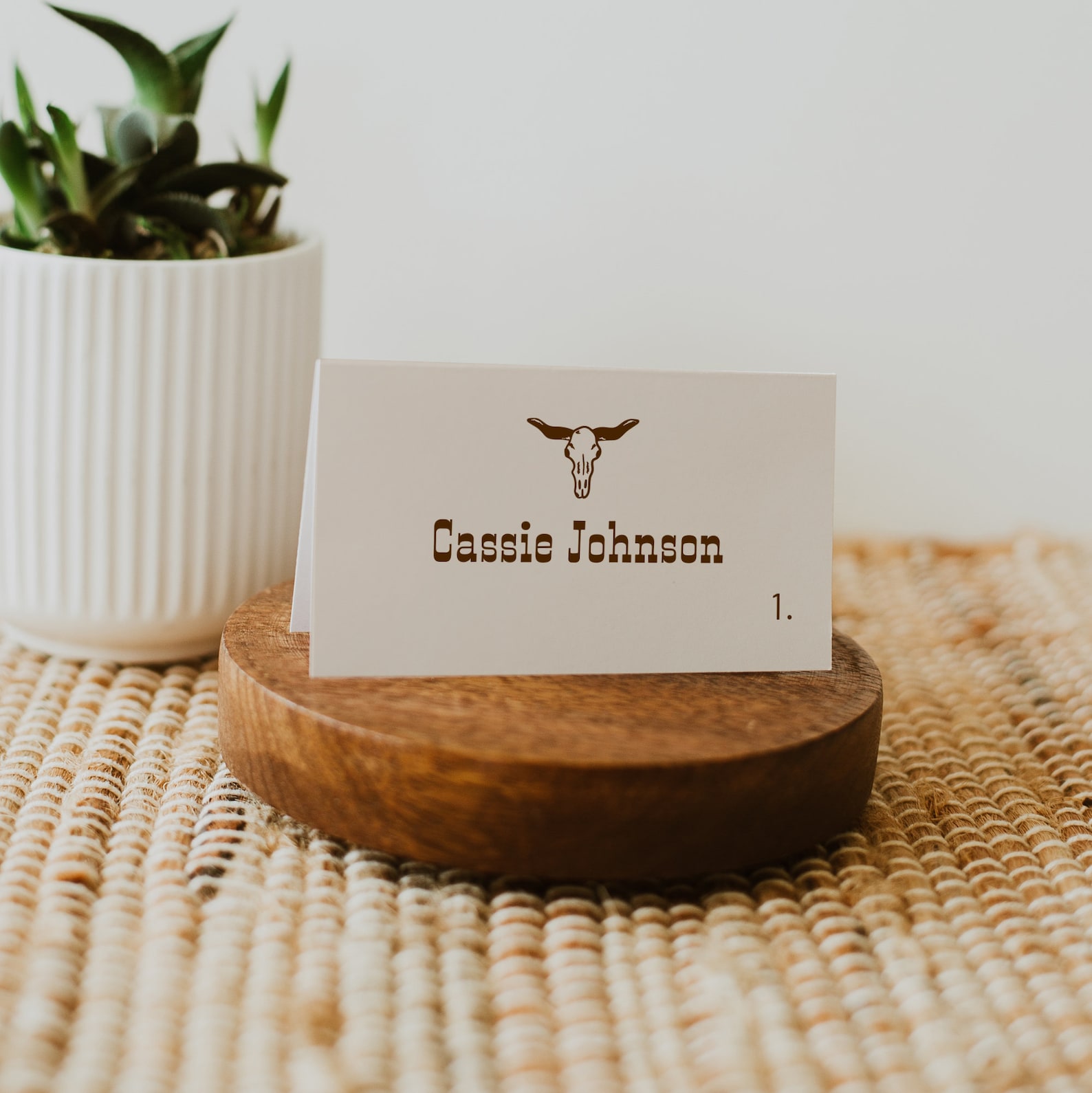 Western Place Card Template Rodeo Wedding Place Card Texas Etsy