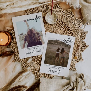 Will You Be My Bridesmaid Card Maid Of Honor Card Template Bridesmaid Proposal Card Modern