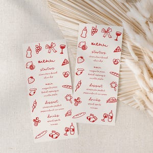 Ciao Bambino Italian Baby Shower Menu, Ciao Bambina Red Italy Baby Shower Menu Card Template | HD4