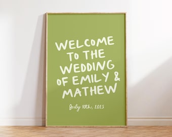 Hand Drawn Welcome Sign Template Whimsical Welcome Sign Handwritten Quirky Fun Welcome Sign | Q1