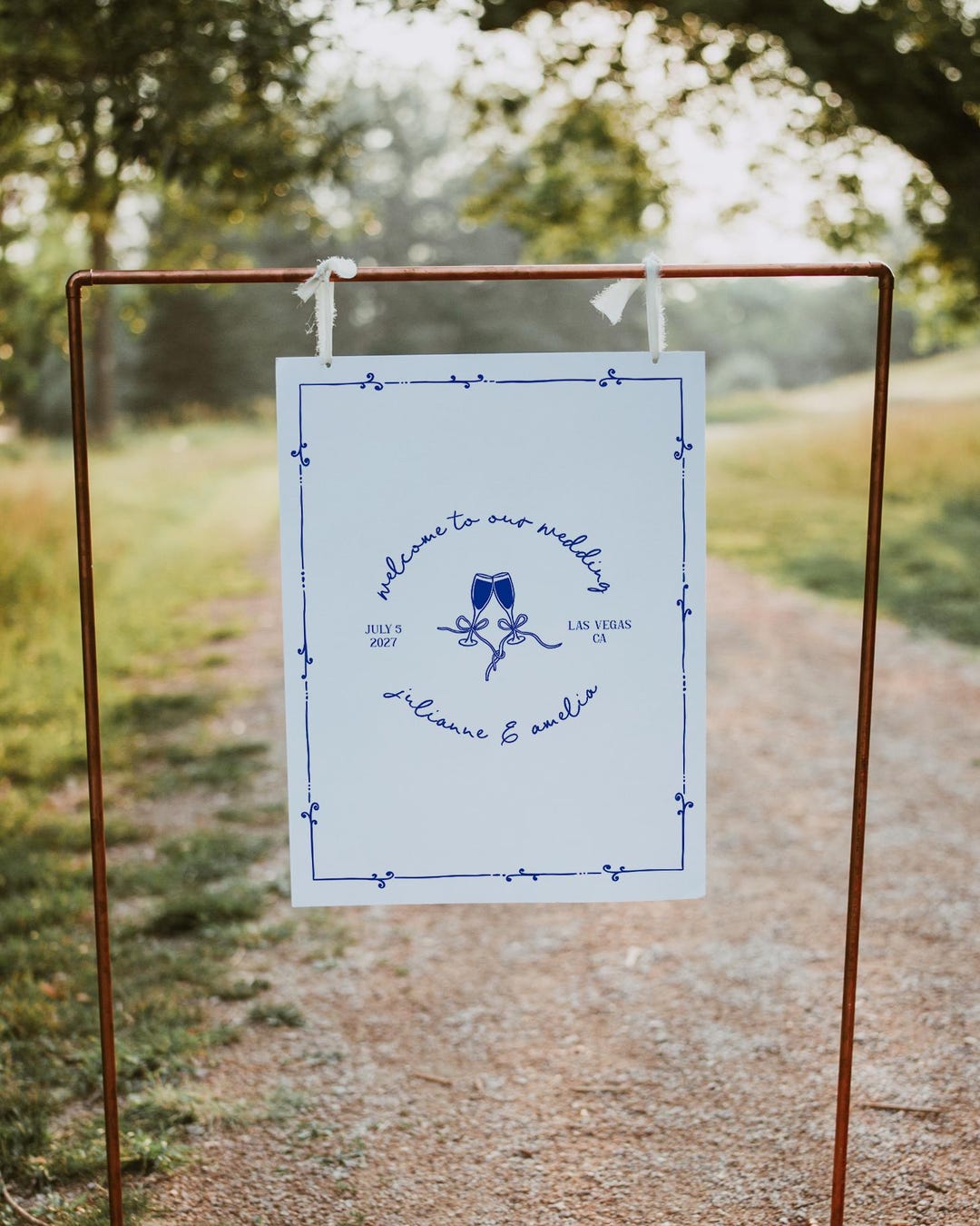 Old Money Welcome Sign, Whimsical Elegant Hand Drawn Wedding Welcome ...