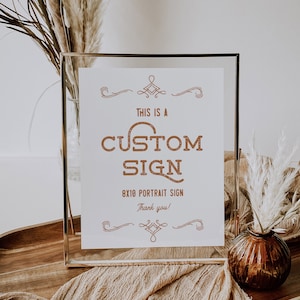 Western Wedding Custom Sign Desert Wedding Ranch Texas Wedding Custom Wedding Sign Cowboy Wedding Sign | Dakota