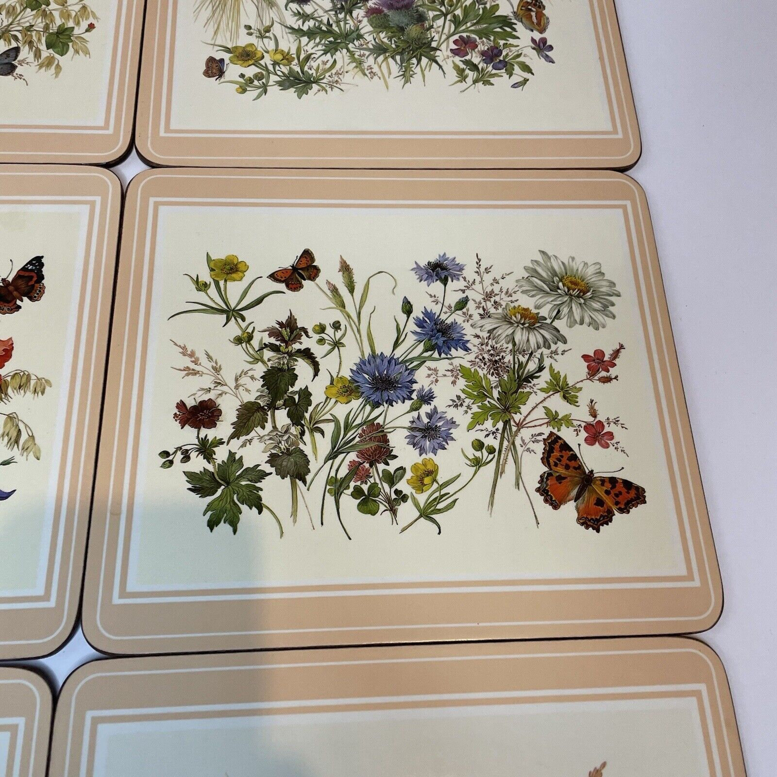 Vintage Pimpernel Traditional Acrylic Placemats Wild Flowers Etsy