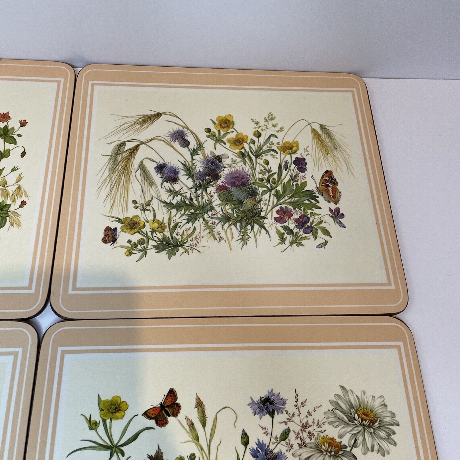 Vintage Pimpernel Traditional Acrylic Placemats Wild Flowers Etsy