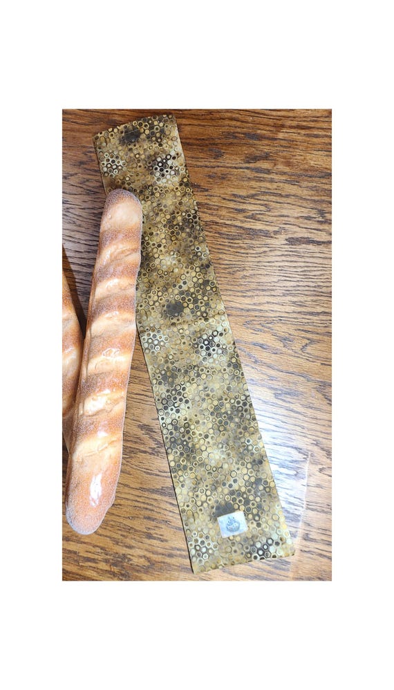Brown Honeycomb Baguette Bread Bag