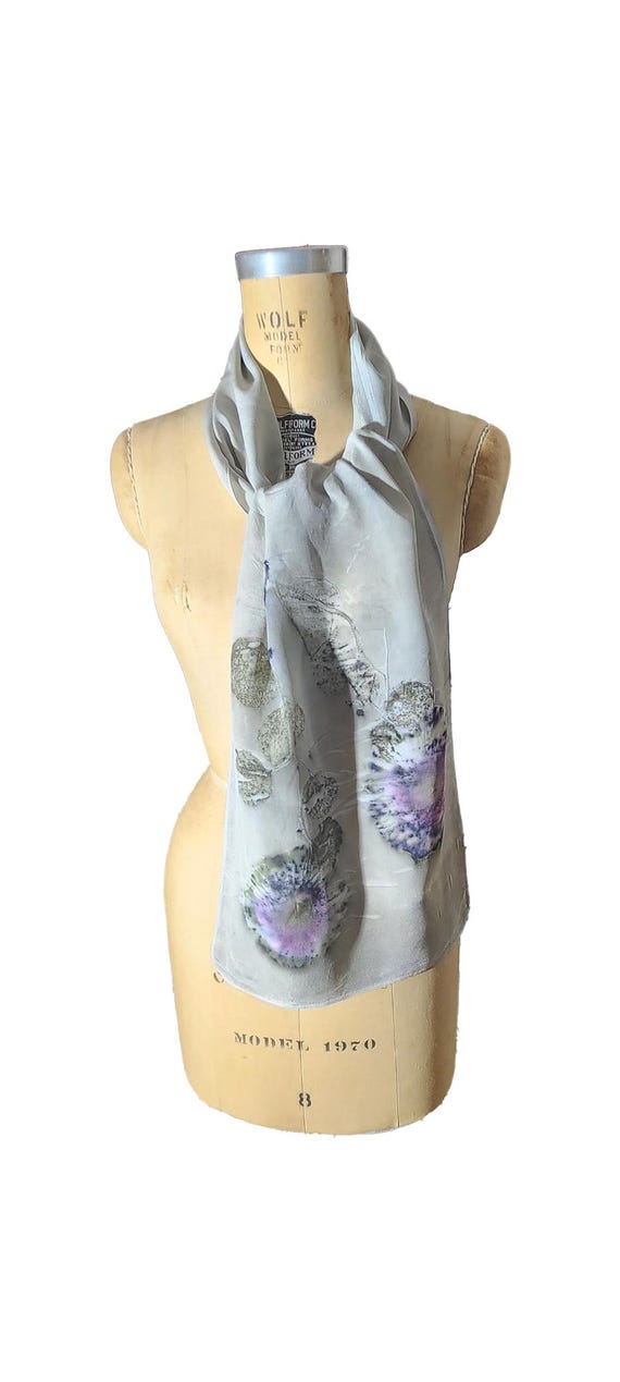April Showers -  Botanical print scarf
