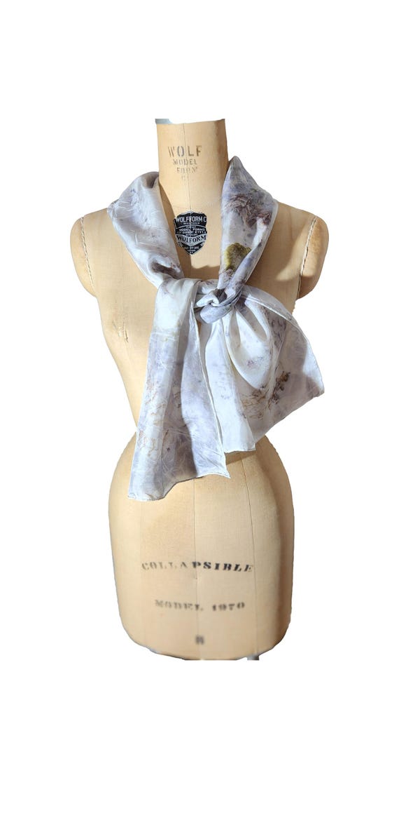 Indigo Vibe - Botanical print scarf