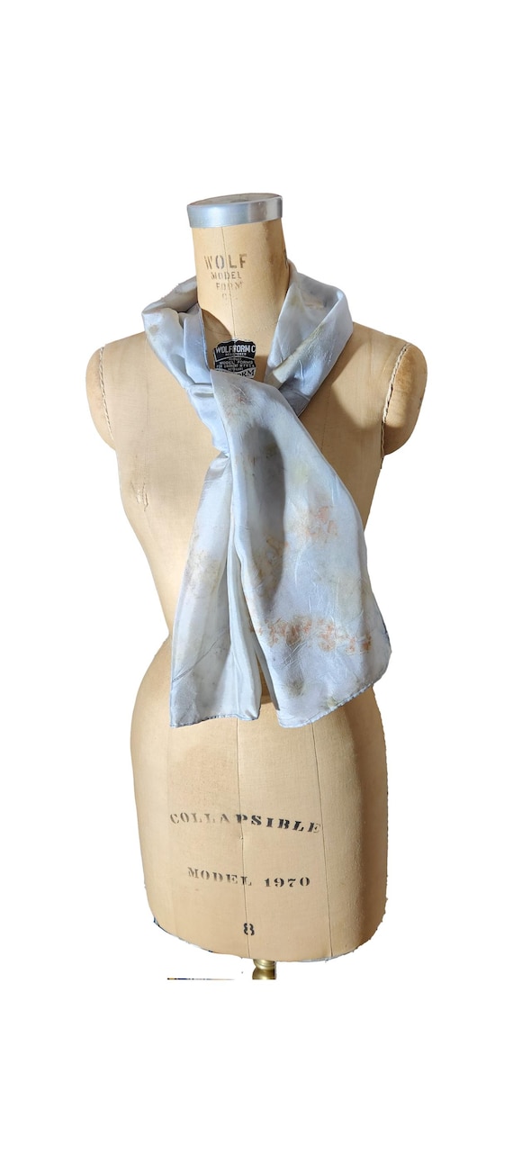Mystic Blue Garden -  Botanical print scarf